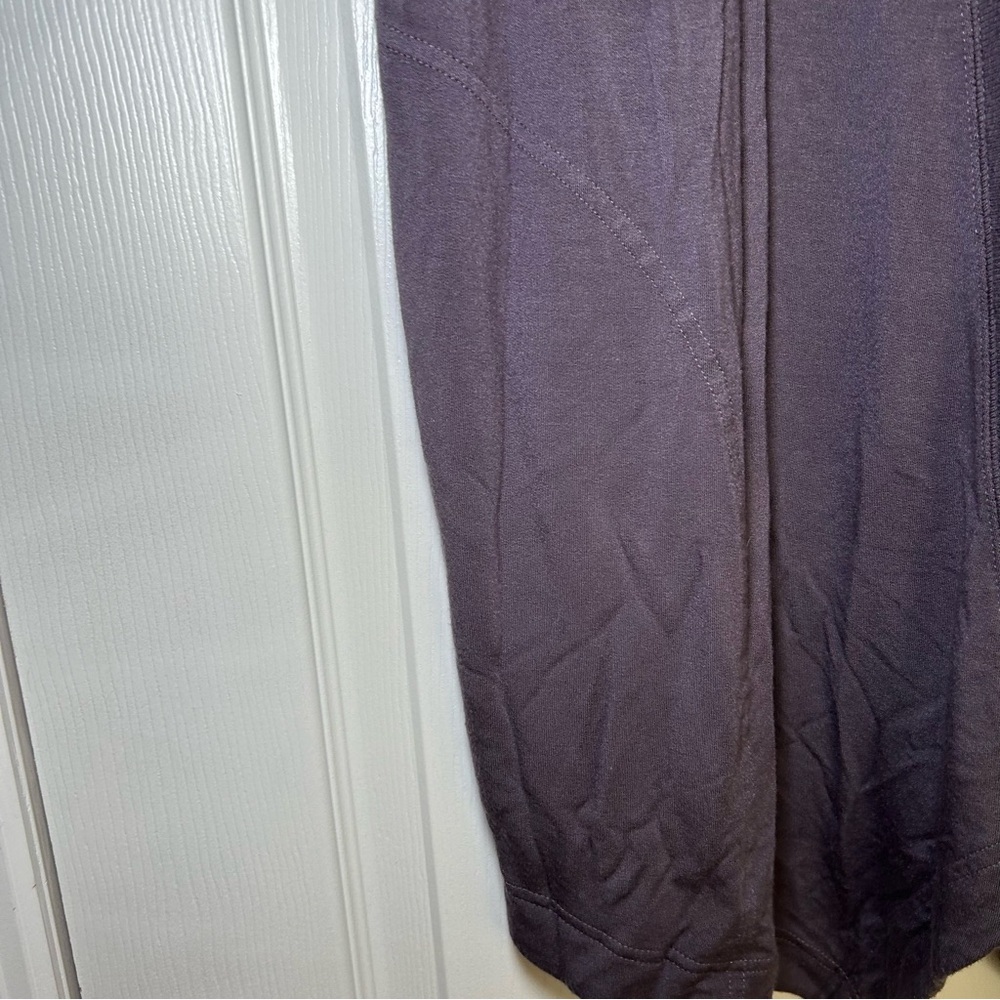Athleta Deep Purple Open Cardigan women’s l cozy lounge everyday career office - Picture 3 of 9